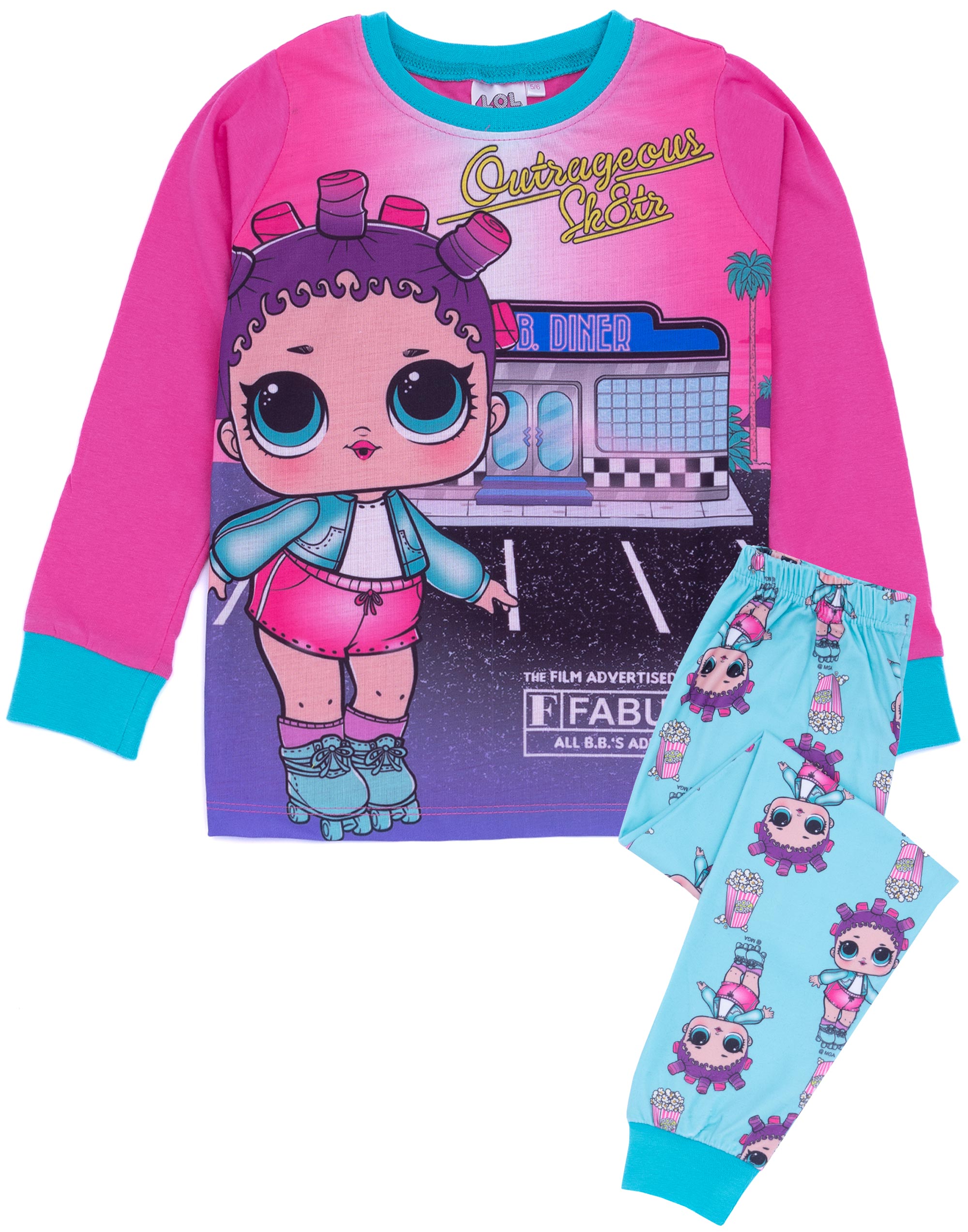 LOL Surprise! Girls Pink Long Sleeve Long Leg Pyjama Set